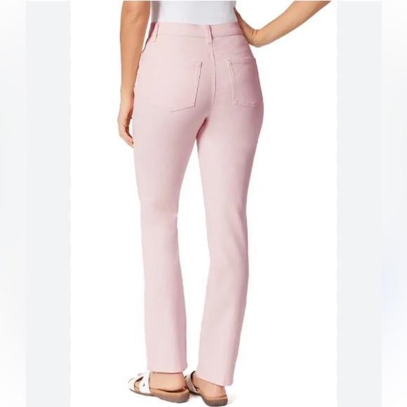 GLORIA VANDERBILT Pink Amanda Straight Leg Jeans 8 NWOT - Picture 2 of 12